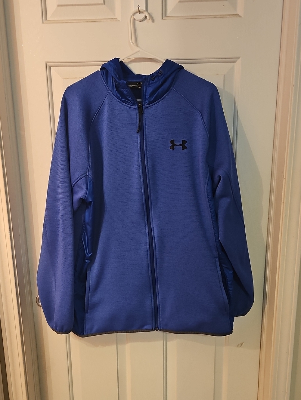 Under Armour Men's Blue Full-Zip Hoodie Jacket with Logo
